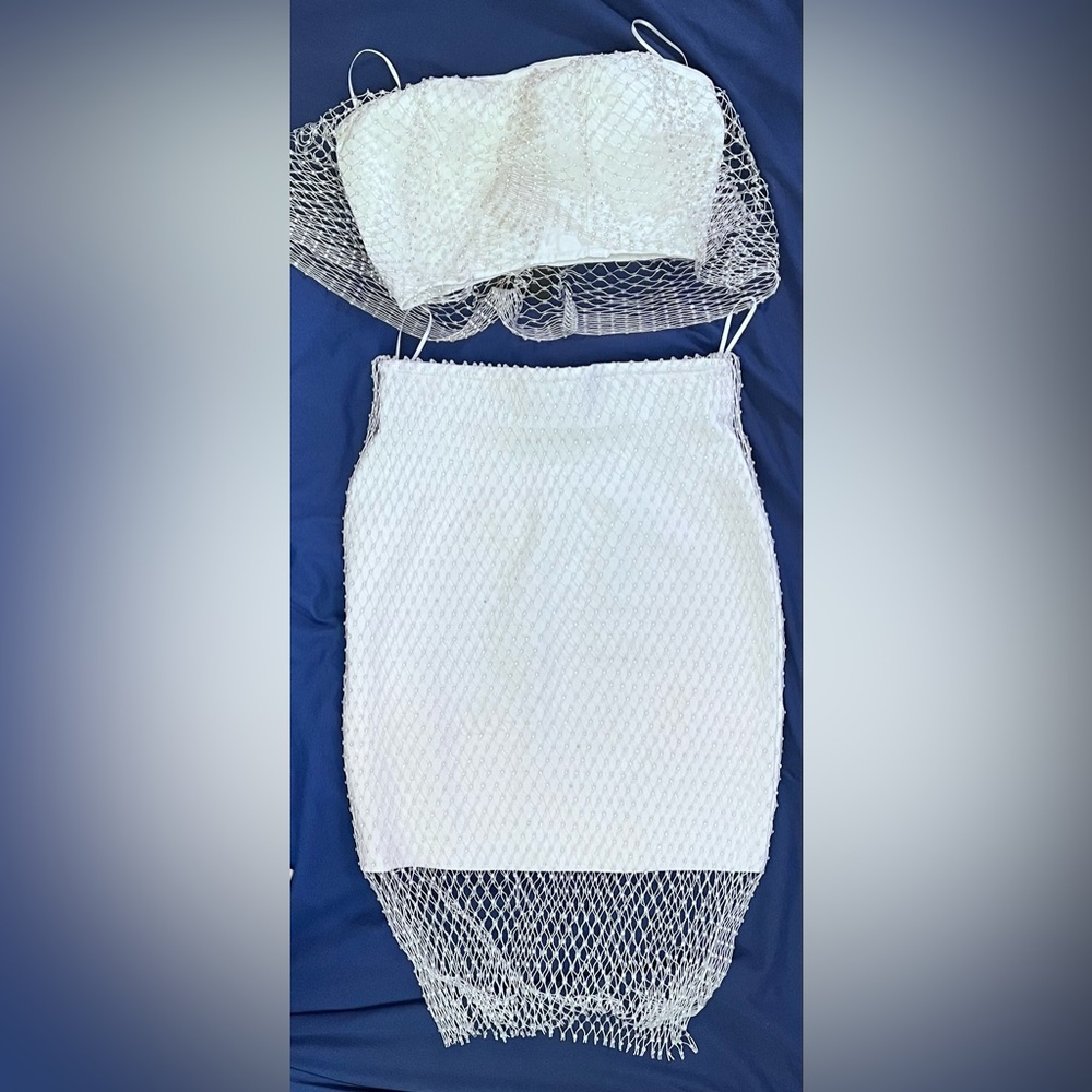 Caught in my net skirt set - Small - fashion nova